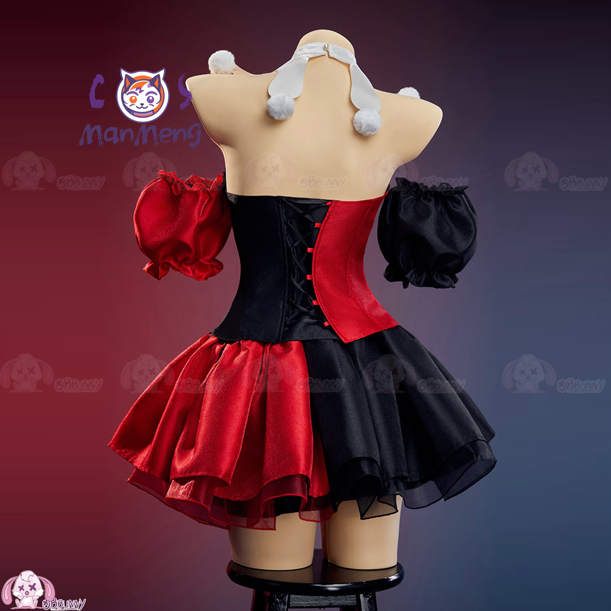 Anime Cosplay Red - Nouvelle jupe de taille haute style