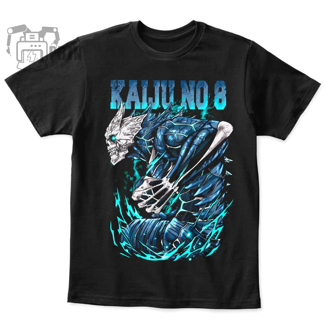 Anime Cosplay Title - T-shirt en coton oversize imprimé anime
