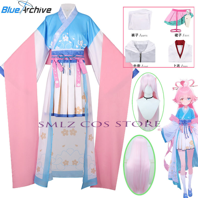 Anime Cosplay Pink - Costume de cosplay Game Blue Archive
