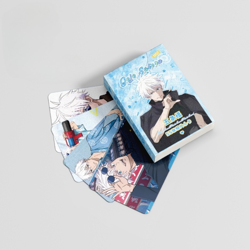 55 cartes laser Jujutsu Kaisen - Anime Cosplay Gojo avis et prix