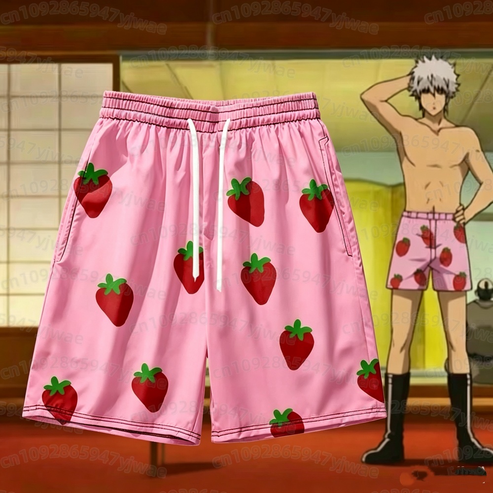 Short rose à motif fraise pour - Anime Cosplay Pink avis et prix