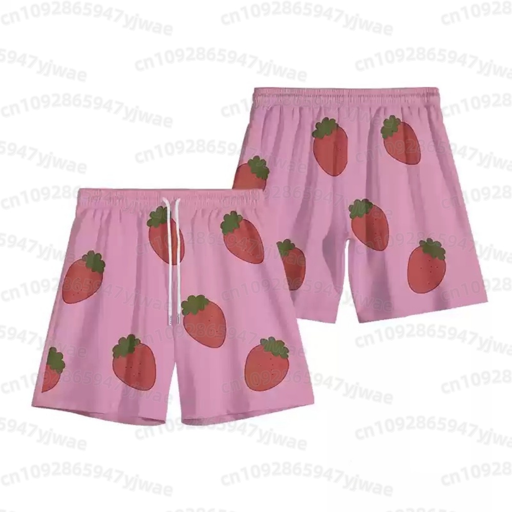 Short rose à motif fraise pour - Anime Cosplay Pink avis et prix
