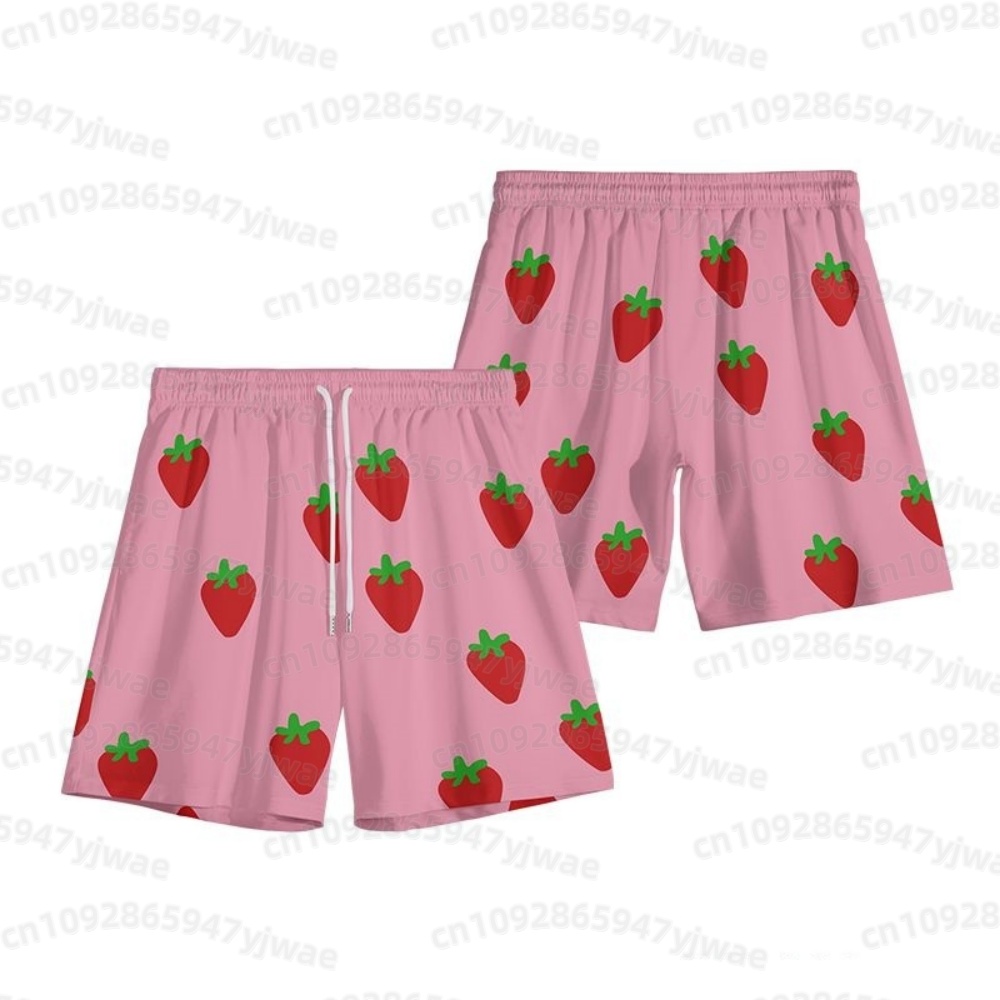 Short rose à motif fraise pour - Anime Cosplay Pink avis et prix