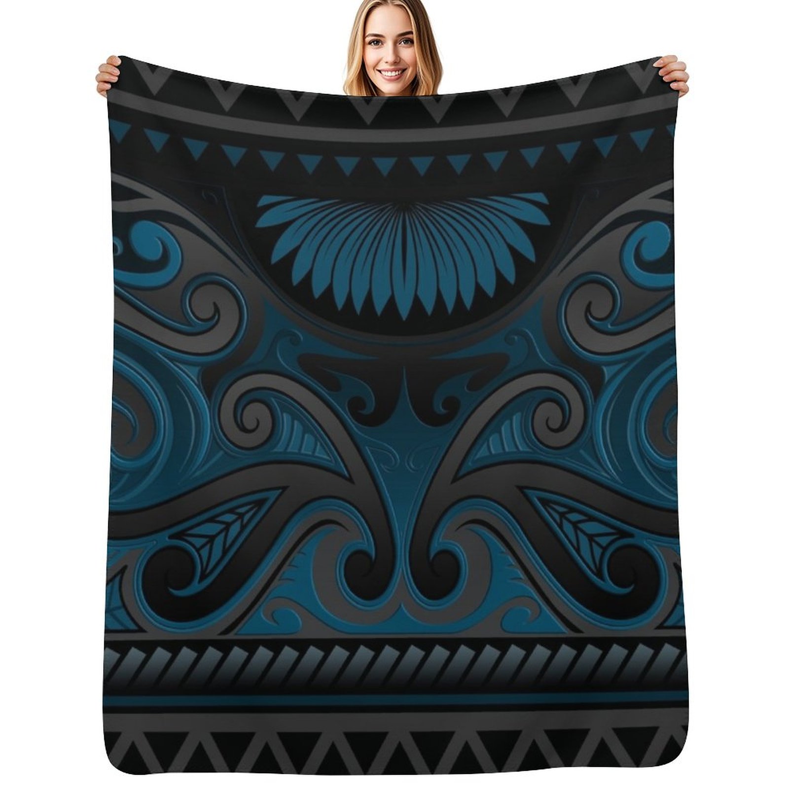 Couverture décorative bleu-gri - Anime Cosplay New Zealand avis et prix