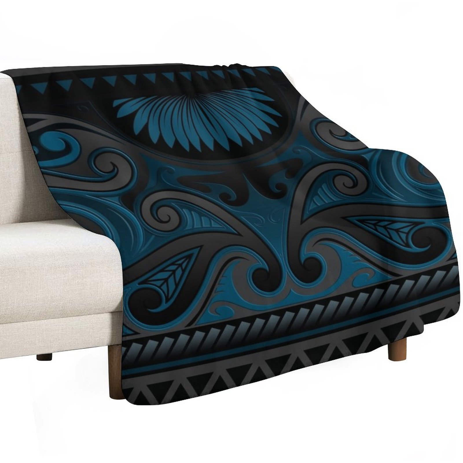 Couverture décorative bleu-gri - Anime Cosplay New Zealand avis et prix