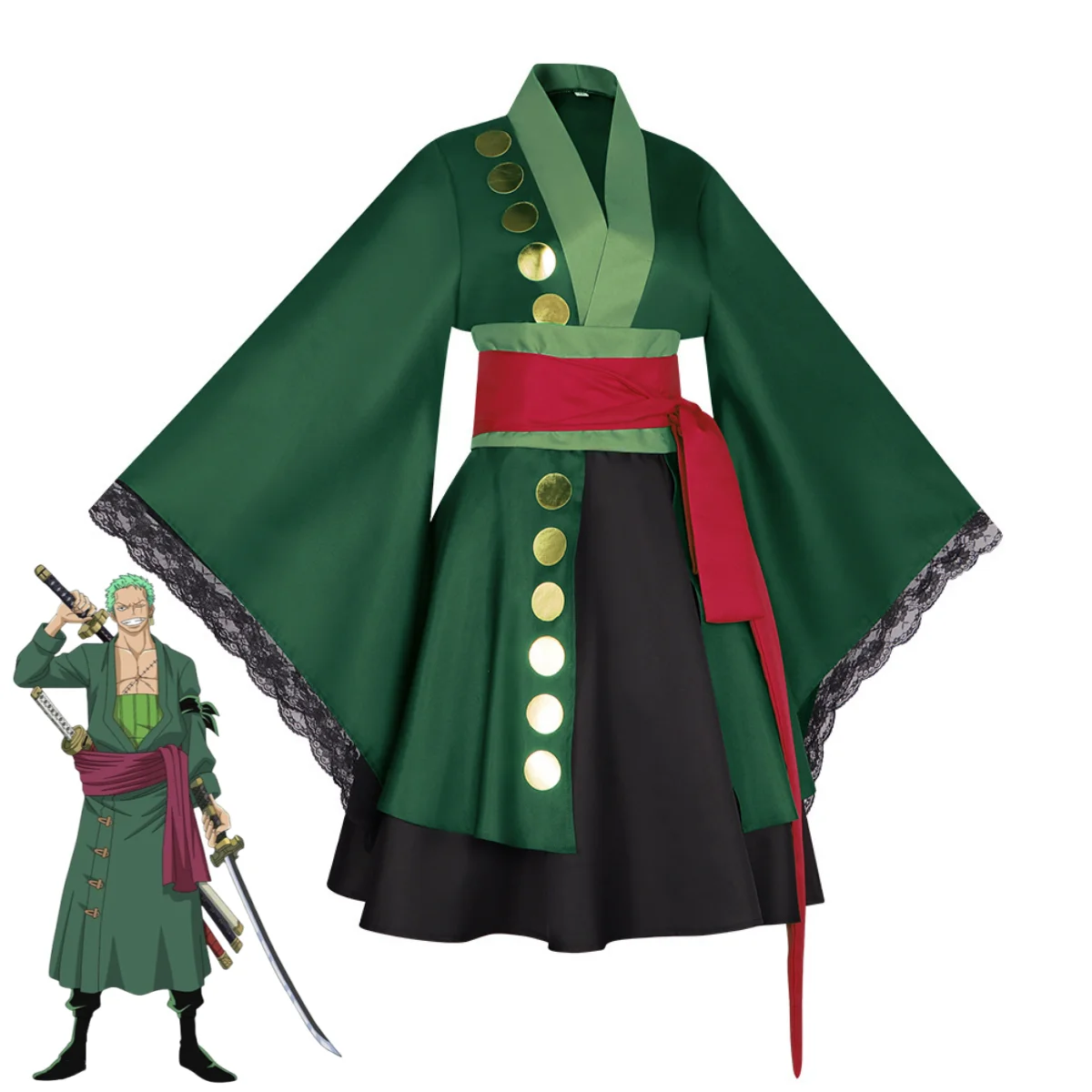 XqAnime Roronoa Zoro Cosplay C - Anime Zoro Cosplay Female avis et prix