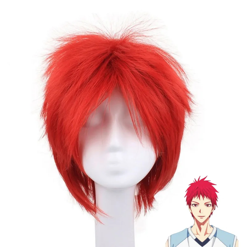 ☣ Perruque de cosplay Akashi S - Anime Cosplay Red avis et prix