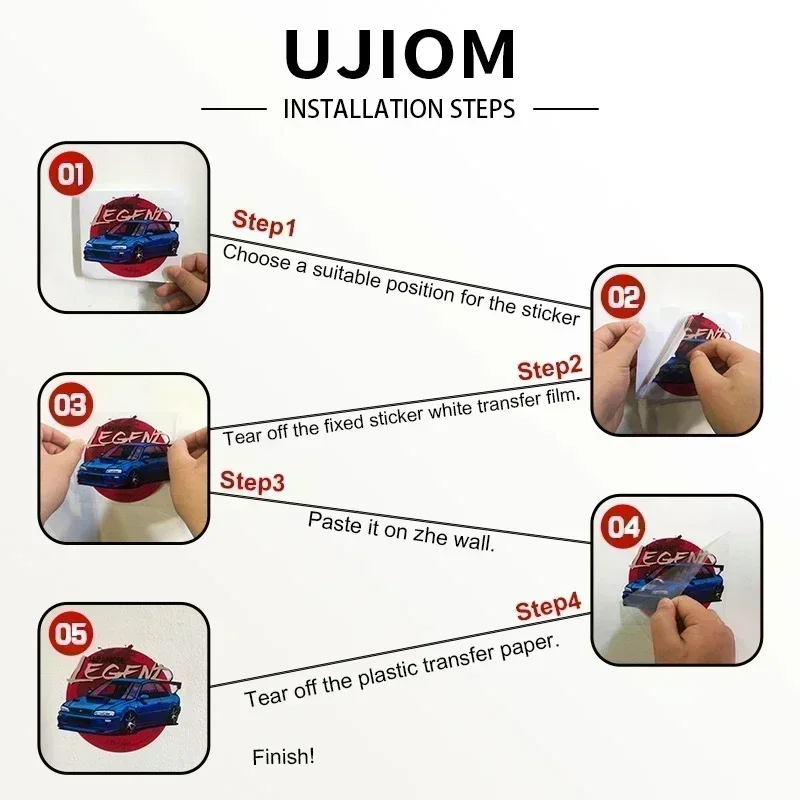 UJIOM – autocollant mural en f - Anime Cosplay Wallpaper avis et prix