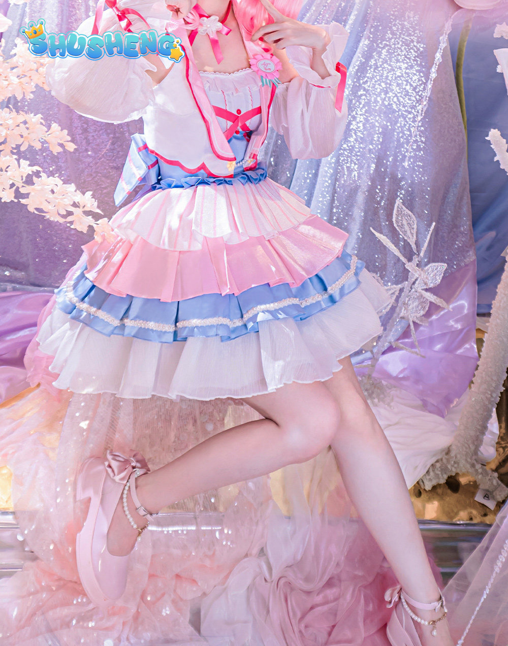 Costume de Cosplay Maruyama Ay - Anime Cosplay Pink avis et prix