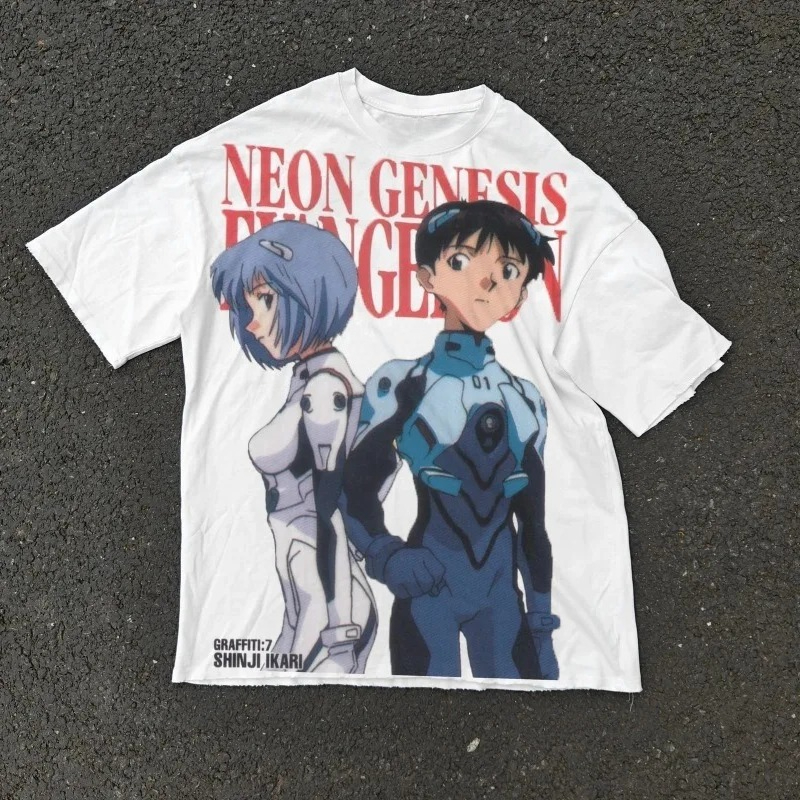 T-shirt décontracté en coton b - Anime Cosplay Title avis et prix